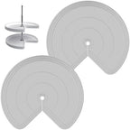 Lazy Susan Shelf Liner,Silicone Lazy Susan Liners for 28in Kitchen Turntables – Non-Slip and Heat-Resistant for Added Convenience 2PCS by ZDLS