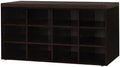 DINZI LVJ Shoe Storage Bench with Cushion, 40.9" Cubby Shoe Rack, 12-Cubby by DINZILVJ