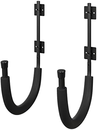 2-Pack of Kayak Storage Hook Sets - Kayak Wall Mount Hangers with 100lb Capacity Per Pair for Paddleboards, Surfboards, by RADSportz