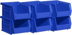 Akro-Mils 30210 AkroBins Plastic Storage Bins, 5"x4"x3", Blue, 6-Pack by Akro-Mils