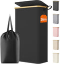 Lifewit 75L Slim Laundry Hamper with Lid and Removable Bag, Black by Lifewit