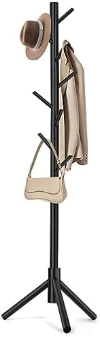 WANGMUXIA Coat Rack, Freestanding Coat Rack with 8 Hooks and 3 Adjustable Size Tree Coat Racks for Bedroom, Hallway, Entrance, Office, for Hats, Coats, Scarves, Handbags by WANGMUXIA
