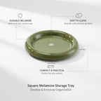 Square Storage Tray for Desk and Entryway Organization - Durable PP Catchall Dish for Keys, Coins, and Jewelry (7.5 x 7.5 Inches) - Image 4