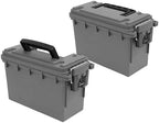 Sheffield Ammo Box Made in USA, Stackable Lockable Ammo Storage Box, Gray by Sheffield