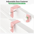 SNTD 8 Tiers Over the Door Organizer, 17" W x 6" D x 69" H, Pink - Image 3