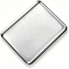 Small Stainless Steel Tray, 8x6 Inches Silver Metal Rectangular by VCREATC-VCREATEFORCUSTOMER