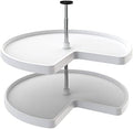 Rev-A-Shelf 32" Kidney Shaped Dual Tier Lazy Susan for Corner Base Cabinets by Rev-A-Shelf