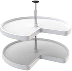 Rev-A-Shelf 32" Kidney Shaped Dual Tier Lazy Susan for Corner Base Cabinets by Rev-A-Shelf