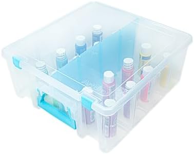 ArtBin Super Satchel Double Deep Compartment Box - Art Storage with 8 Removable Compartments, Smart Closure for Craft Supplies by ArtBin