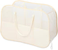 Collapsible Laundry Baskets with 3 Compartment, 150L Tear-proof Pop Up Hamper, Foldable Laundry Basket with Tote Handles, Dirty Clothes Hamper for Laundry, Bedroom, Bathroom, Dorm Beige by Bemkoo