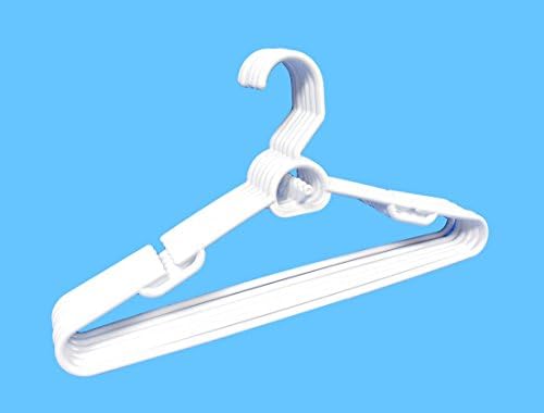 Merrick Plastic Attachable Hangers, 6-Count White by Merrick