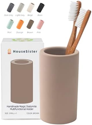 Handmade Diatomite Drying Stone Toothbrush Holder Stand (Brown) by HouseSister