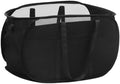 Collapsible Laundry Baskets, Tear Proof Pop Up Laundry Hamper with Dual Handles, Durable Foldable Laundry Basket, Easy to Carry Laundry Hamper for Home, Laundry Room, Bedroom, Dorm, Travel Black by BATTOO
