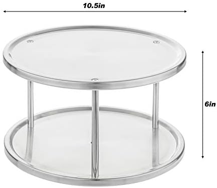 Simpli-Magic 2-Tier, Brushed Stainless Steel,Silver - Image 3