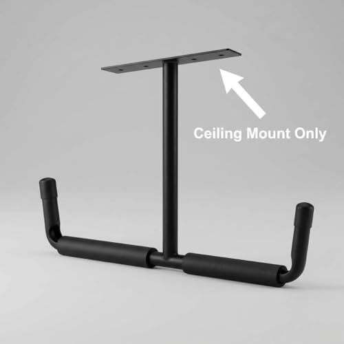 QWORK Overhead Ceiling Hooks Rack – Heavy Steel Storage Hangers for Garage, Workshop & Basement - Image 6