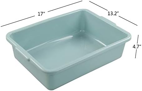 Xyskin 13 L Plastic Commercial Bus Tubs, Utility Tote Bus Box, 4-Pack - Image 2