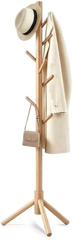 Wooden Coat Rack Freestanding by Unknown