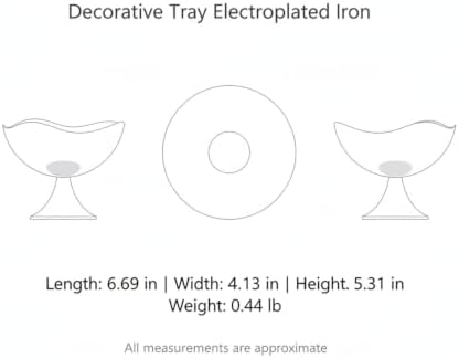 Decorative Tray Electroplated Iron Catchall for Entryway Console and Desk Organization - Image 7