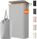 Lifewit 65L Slim Laundry Hamper with Lid and Removable Bag, Silver Grey by Lifewit