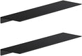 Danpoo 20 inch Long Metal Floating Shelves for Wall Organizer & Storage, Display Shelves for Bathroom, Living Room, Kitchen, Bedroom(Matte Black, 2-Pack) by Danpoo-ForYourHome