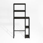 Furinno Turn-N-Tube Over The Toilet Storage, 5-Shelf Over The Toilet Organizer, Freestanding Space Saver Bathroom Shelf, for Bathroom Organizers and Storage, Black Espresso - Image 5