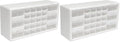 Akro-Mils 26-Drawer Plastic Drawer Storage Cabinet for Garage Organization, Bead Organizer, Building Bricks Storage, Teacher Toolbox, Makeup Organizer, 20-Inch W x 6-Inch D x 10-Inch H, 10124 White by Akro-Mils