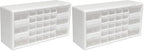 Akro-Mils 26-Drawer Plastic Drawer Storage Cabinet for Garage Organization, Bead Organizer, Building Bricks Storage, Teacher Toolbox, Makeup Organizer, 20-Inch W x 6-Inch D x 10-Inch H, 10124 White by Akro-Mils