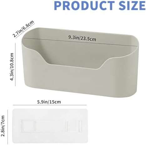 2 Pack Lid Organizers Inside Cabinet, No Drilling Adhesive Over Door Organizer, Cabinet Door Organizer Bin Holder Caddy, Over Cabinet Organizer Storage Lid Organizer for Kitchen(Grey) - Image 4