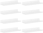 Lifewit Acrylic Floating Shelves for Wall 14" White, 8 Pack by Lifewit