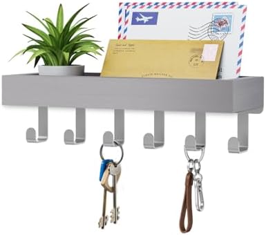 Key Holder Wall Mount Magnetic Adhesive - Key Hooks Rack with shelf by Unknown