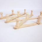 AMAPON Accordion Wall Hanger Expandable Coat Hat Rack 10 Peg Hook Mug Cap - Image 5