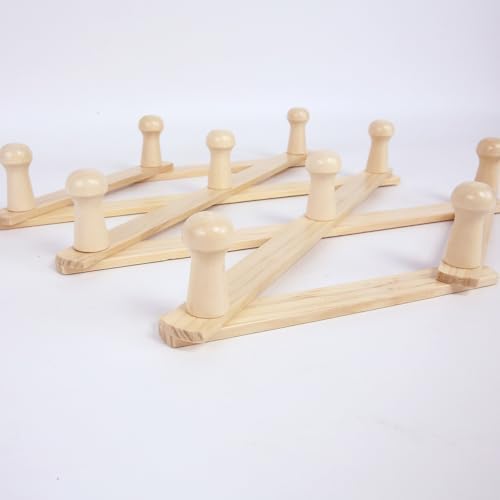 AMAPON Accordion Wall Hanger Expandable Coat Hat Rack 10 Peg Hook Mug Cap - Image 5