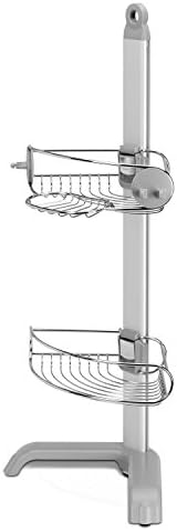 simplehuman Corner Shower Caddy, Stainless Steel and Anodized Aluminum - Image 5