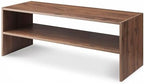 Whitmor Wood Stackable 2-Shelf Shoe Rack, Walnut, 31 inches - Image 7
