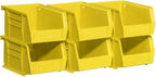 Akro-Mils 30210 AkroBins Plastic Storage Bins, 5"x4"x3", Yellow, 6-Pack by Akro-Mils