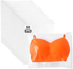 Swimsuit Organizer Bags - 50 Pack 8x10 Inch Clear Zipper Storage Bags by zzwjhpak