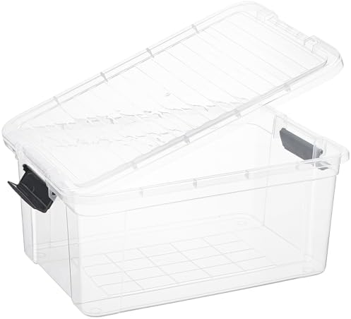 Superio 21 Quart Clear Plastic Storage Boxes with Lids, Stackable Organizer Containers, BPA-Free Storage Bins for Home, Office, School & Dorm, 6 Pack - Image 5