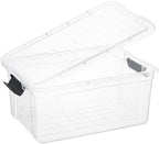 Superio 21 Quart Clear Plastic Storage Boxes with Lids, Stackable Organizer Containers, BPA-Free Storage Bins for Home, Office, School & Dorm, 8 Pack - Image 5