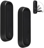 Dntorx Folding Wall Hooks, 2 Pcs Foldable Black Coat Hooks Heavy Duty Foldable Hook Bathroom Towel Hooks Robe Hooks Wall Mounted for Hanging Coat Towels Clothes Hat Bags Keys by Dntorx