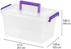 IRIS USA Storage Bins with Lids |Made in USA| 5 Qt - (6-Pack) - Clear - Image 6