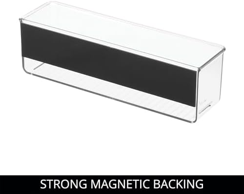 iDesign Magnetic Clear Plastic Organizer Bins, Medium, 4-Pack - Image 4