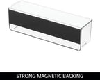 iDesign Magnetic Medium Clear Plastic Organizer Bins, 2-Pack - Image 4