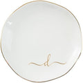 InnoBeta Jewelry Tray, Initial Ring Dish, Ceramic Trinket Dish, Letter D by InnoBeta