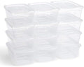 Rubbermaid Cleverstore Home/Office 6 Quart Clear Plastic Storage Tote Container Box Bin with Lid for Garage or Basement, (12 Pack) by Unknown