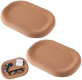 Novabright 2 Pack 9.65 Inch Brown Cork Trays Decorative Catch All Tray for Entryway Table, Dresser, Nightstand, Vanity Catchall Tray for Keys, Jewelry, Solid Cork Table Decor by Unknown