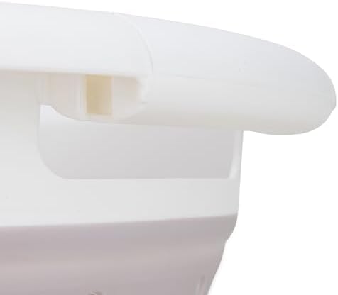 Camco Collapsible Laundry Basket, Small, Taupe/White - Pop Open Waterproof Plastic Bin with Handles for Home, Dorm, RV Storage - Image 6
