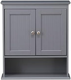 Spirich Bathroom Medicine Cabinet Over Toilet, Wall Mounted Cabinet, Gray - Image 5