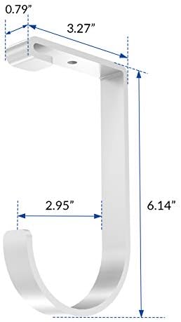 FLEXIMOUNTS 4 Pack Add-On Storage Flat Hooks, White - Image 2
