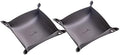 Leather Jewelry Valet Tray for Women and Man (2PCs Grey-B) by SANQIANWAN