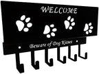 Dog Leash Holder for Wall, Storage and Mail Organizer, Key Holder Wall Mount With 6 Hooks - Leash, Stuff, Key, Letter, Sunglasses Organizer for Entryway, Farmhouse - Image 2
